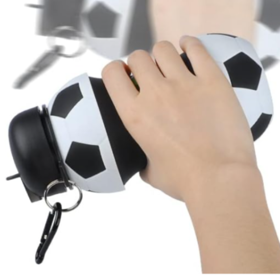 Gourde-Sport-Pliable-Noire-Blanche