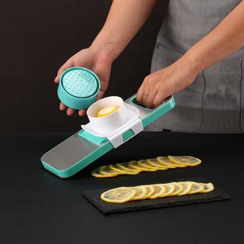 Mandoline-Japonaise-Coupe-Légumes-Bleu-Turquois-Légumes