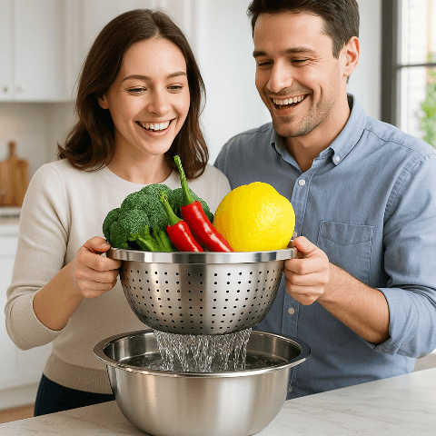 nox-CleanJoy-Passoire-egouttoir-Inox