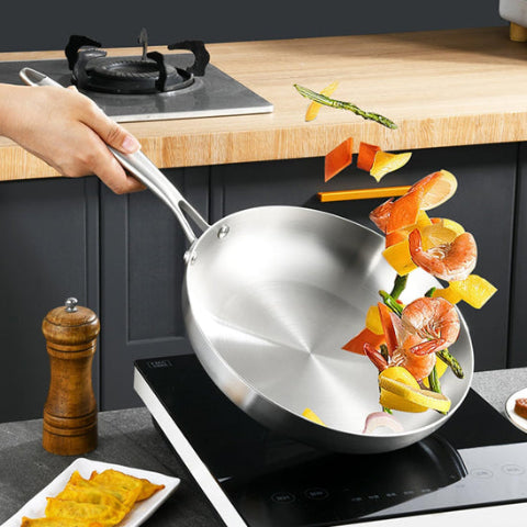 PoĂȘle-en-inox-Pro-pour-Friture-de-Viande