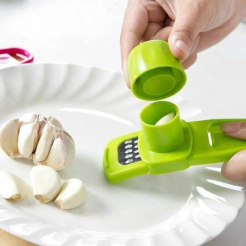 Presse-Ail-Mini-Verte-Claire-Gingembre-Pour-Concombre