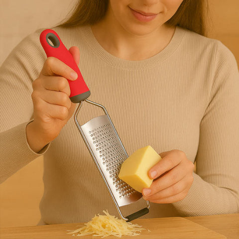 Rape-a-fromage-Mainora-Rape-manche-rouge-en-acier