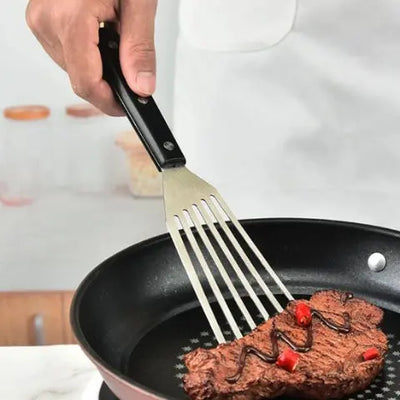Spatule-Fente-en-_acier-Barbecue-et Grillade
