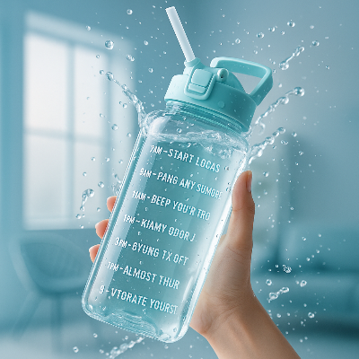 Bouteille-D-eau-Madiba-gourde-sport-bouteille-anti-fuite-bouteille-transparente-avec-paille