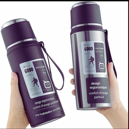 Bouteille-Isotherme-1L-Thermos-en-acier-inoxydable-violet