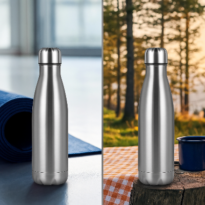 Bouteille-Isotherme-argenté-Confort-Thermique-Polyvalent-isolation-thermique