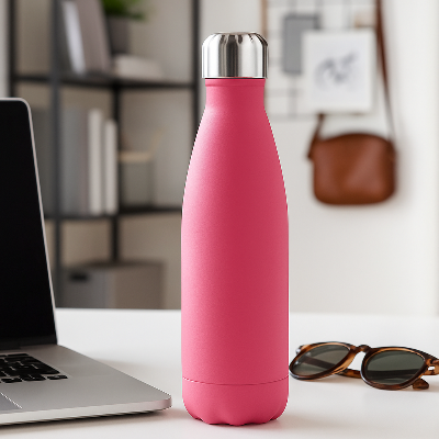 Bouteille-Isotherme-Confort-isolation-thermique-Gourde-rose-mat-Bouteille-Isotherme
