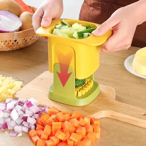 Coupe-Légumes-Cou-Hach-Jaune-Polyvalent-Carottes