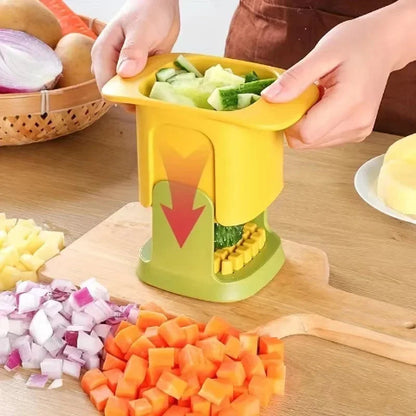 Coupe-Légumes-Cou-Hach-Jaune-Polyvalent-Carottes