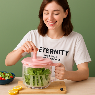 Essoreuse-a-Salade-Essoreuse-a-Salade-Mini-deshydrateur-legumes-frais-sechage-express-compact-rose