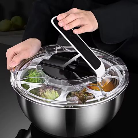 Essoreuse-à-Salade-Inox-Bio-Trnsparent-Pour-Légumes