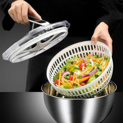Essoreuse-a-Salade-Inox-Flexibol-Argenté-Essoreuse-Passoire-Fruits-et Légumes