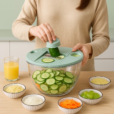 Essoreuse-a-Salade-Mandoline-de-Cuisine-Cuisiflex-Ustensile-de-Cuisine-coupe-legumes-Cuisine-Moderne-râpe-à-légumes