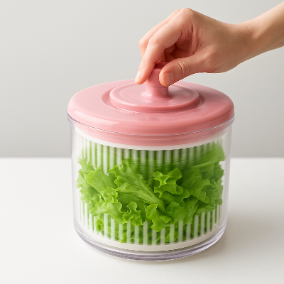 Essoreuse-a-Salade-Mini-deshydrateur-legumes-frais-sechage-express-compact-rose