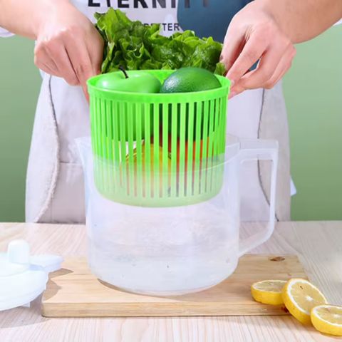 Essoreuse-à-Salade-Pliable-Mini-blanc-Passoire-Légumes