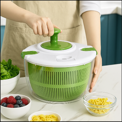 Essoreuse-a-salade-Pro-blanc-vert-panier-à-laver-les-légumes