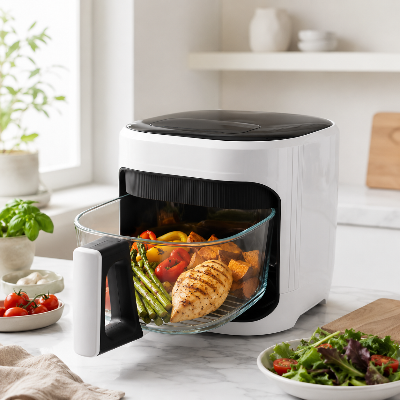 Friteuse-a-air-chaud-5L-AirFry-Pro-Blanc