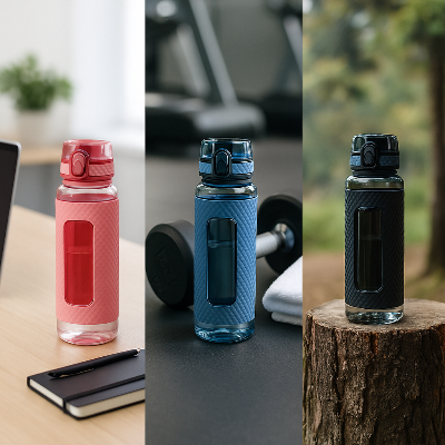 Gourde-1L-Activis-Gourde-1L-Activis-bouteille-de-sport-Bureau-Rose-Bleu-Noir