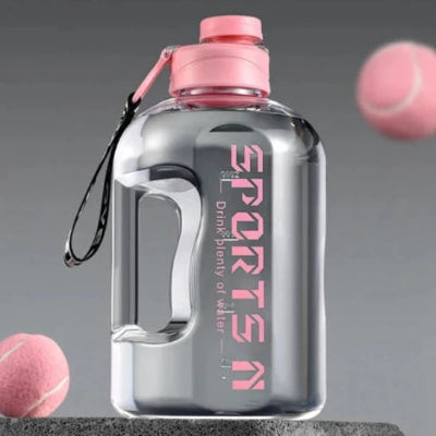 Gourde-Bidon-Galon-rose-transparent