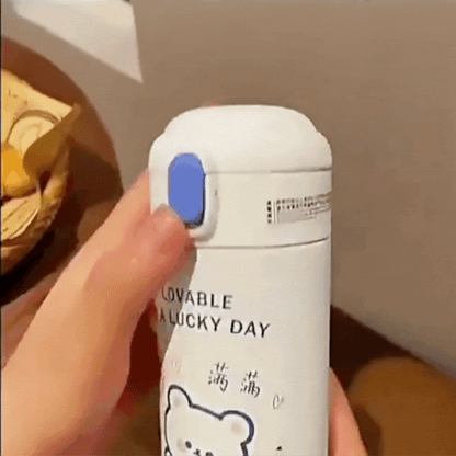 Gourde-Inox-Enfant-Baby-Child-Bleu-Brun