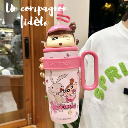 Gourde-Isotherme-Enfant-IsoFant-Rose