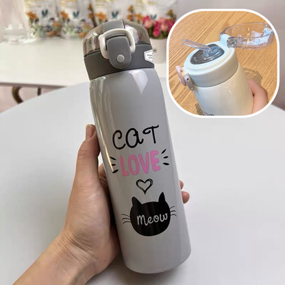 Gourde-Isotherme-Enfant-Miaouh-Gris
