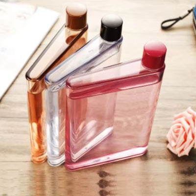 Gourde-Plate-en-Plastique-Transparente-Clair