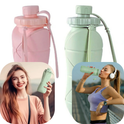 Gourde-Pliable-Minigo-Rose