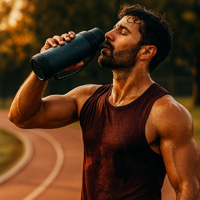 Gourde-Thermos-PolyChic-bleu-bouteille-isotherme-de-sport-durable