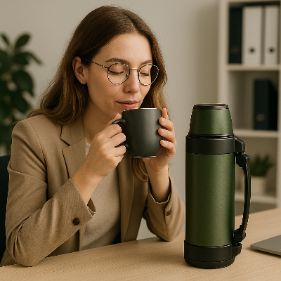 Gourde-Thermos-PolyChic-Bouteille-Thermos-Cafe-Bureau