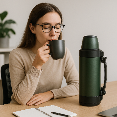 Gourde-Thermos-PolyChic-Bouteille-Thermos-Cafe-Bureau