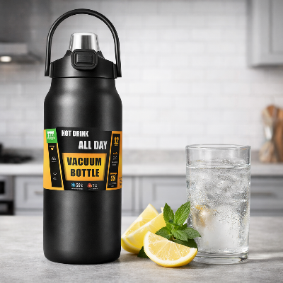 Gourde-isotherme-1L-FamIso-Gourde-sport-avec-paille-Bouteille-eau-inox-1litre-noir