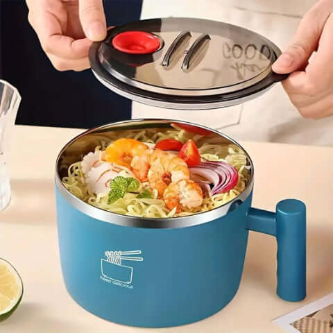 Lunch-box-Bol-isotherme-CocoonFood-Box-a-Lunch-Bleu-couvercle-transparent