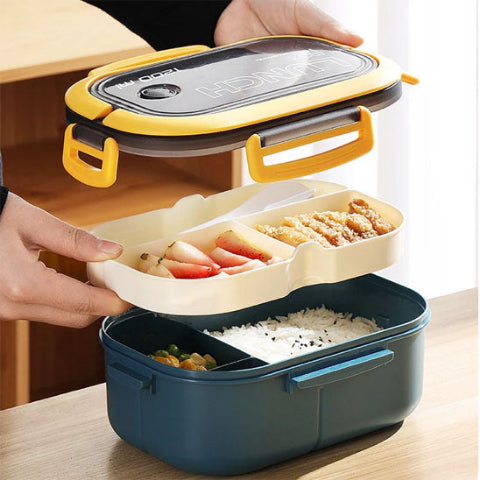 Lunch-box-SnapMiam-lunch-box-hermétique-jaune-bleu