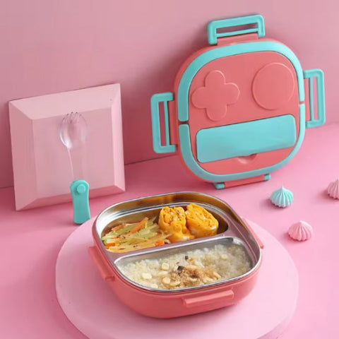Lunch-box-enfant-Sainbox-bento-inox-alimentaire-Rose-boîte-repas-sans-BPA

