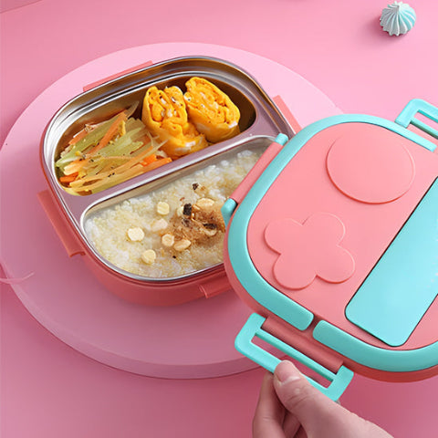 Lunch-box-enfant-Sainbox-boîte-a-lunch-inox-rose-sans-BPA
