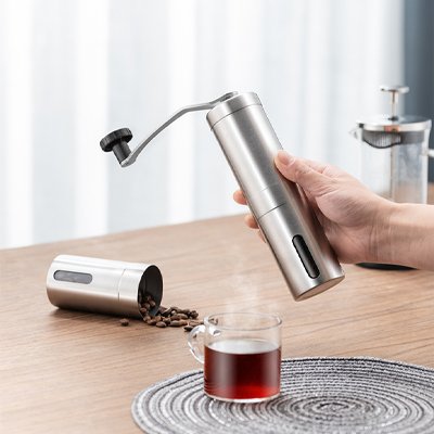 Moulin-a-Cafe-Manuel-Nomad-Inox-Materiau-en-acier-inoxydable-compactportable
