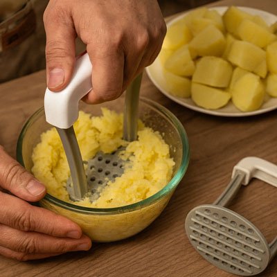 PRESS-PUREE-mecanisme-pression-verticale-ecrase-pomme-de-terre-rapide