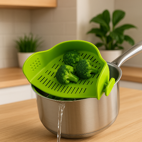 Passoire-Egouttoir-en-Silicone-passoire-vert