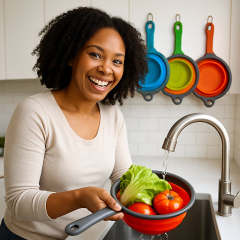 Passoire-pliable-Compactya-passoire-fruits-legumes-pliable-couleurs-rouge