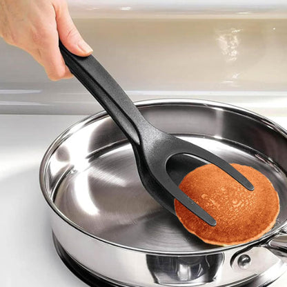 Pince-de-cuisine-2-en-1-Noir-pour-Beignets