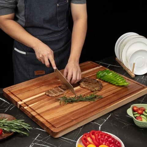 Planche-à-Découper-en-Bois-Tropical-Planche-en-Bois-pour-Découpe-Légumes