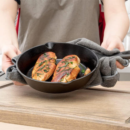 Poêle-en-fonte-Padela-Noir-Fer-Forge-Noir-Poêle-de-Friture