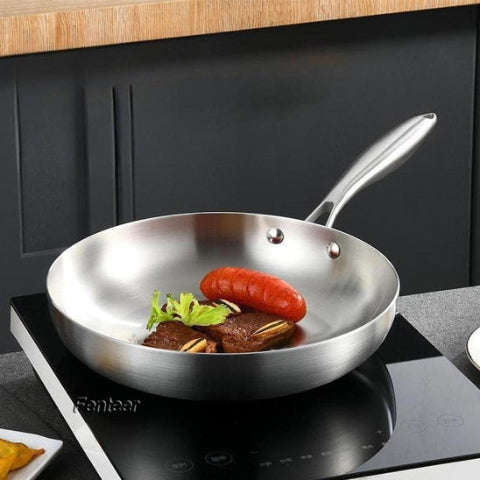 Poêle-en-inox-Pro-En-Inox-Friture-Aliments