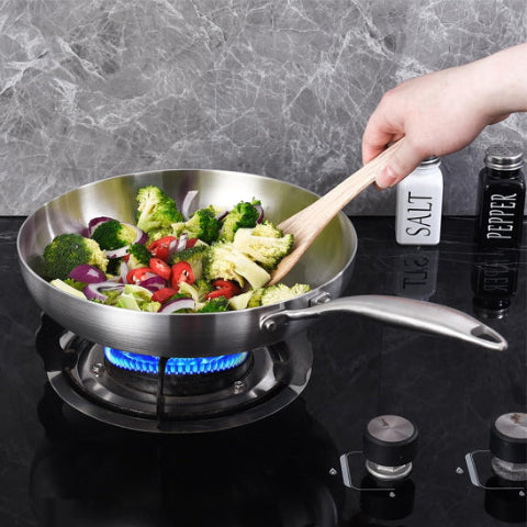 Poêle-en-inox-Pro-Solide-Friture-de-Poisson