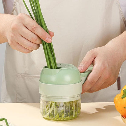 Presse-Ail-Coupe-legumes-Electrocut-Herbes-Vertes