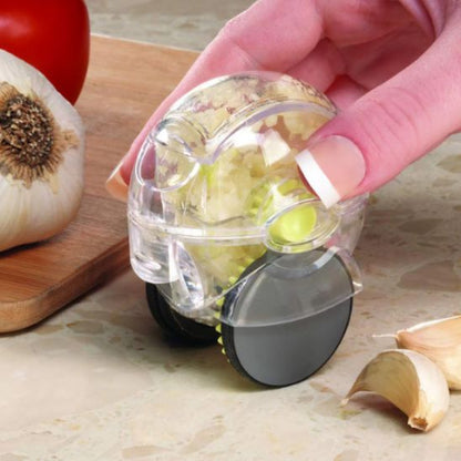 Presse-Ail-Roulotte-Transparent-Claire-Noire-Pour-Condiments