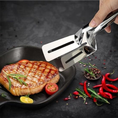Spatule-Pince-Solide-en-Acier-pour-Steak
