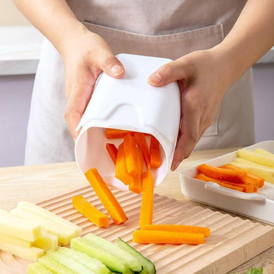 coupe-legumes-préparationrapide-avec-Matériau-plastique-alimentaire-blanc