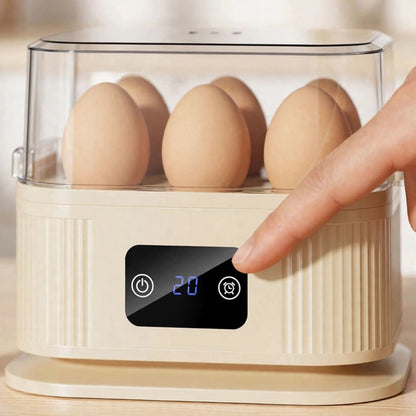 Écran tactile du cuiseur à œufs électrique, minuteur et commandes tactiles